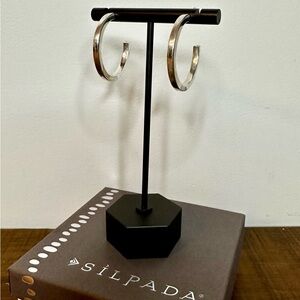 Silpada solid sterling silver hoop earrings